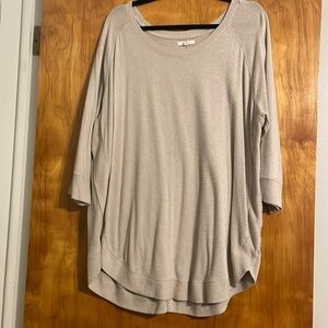 3/4 length tunic sweater